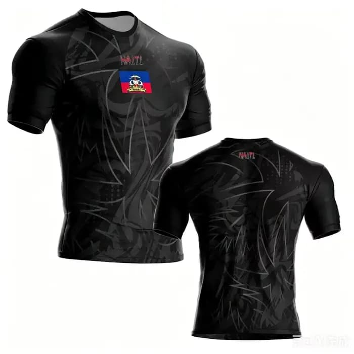 Nouveau T-shirt de football Haïtien 2026, Maillot sportif décontracté Haïtien, Imprimé drapeau, Manches courtes pour Hommes et Femmes, Cadeau idéal