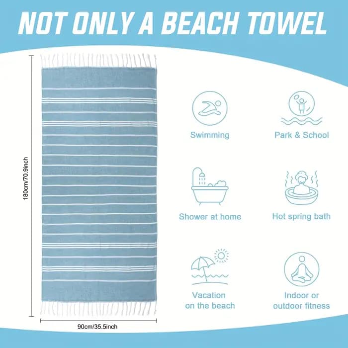 Serviette de plage turque 90*180CM