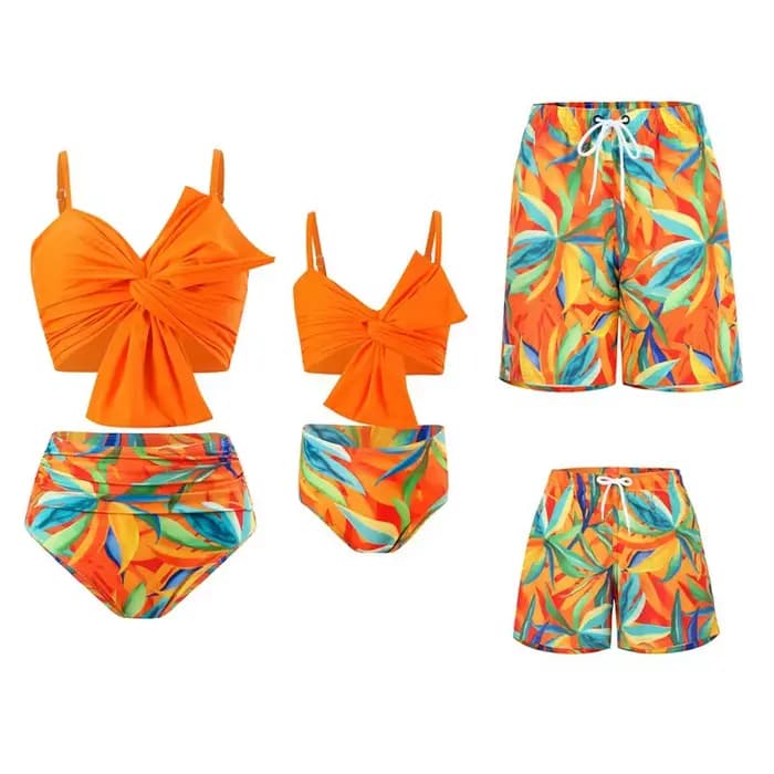 Ensembles de maillots de bain pour la famille, maillots de bain 2 pièces, maillots de bain assortis, père et fils, mère et fille, maillots de bain