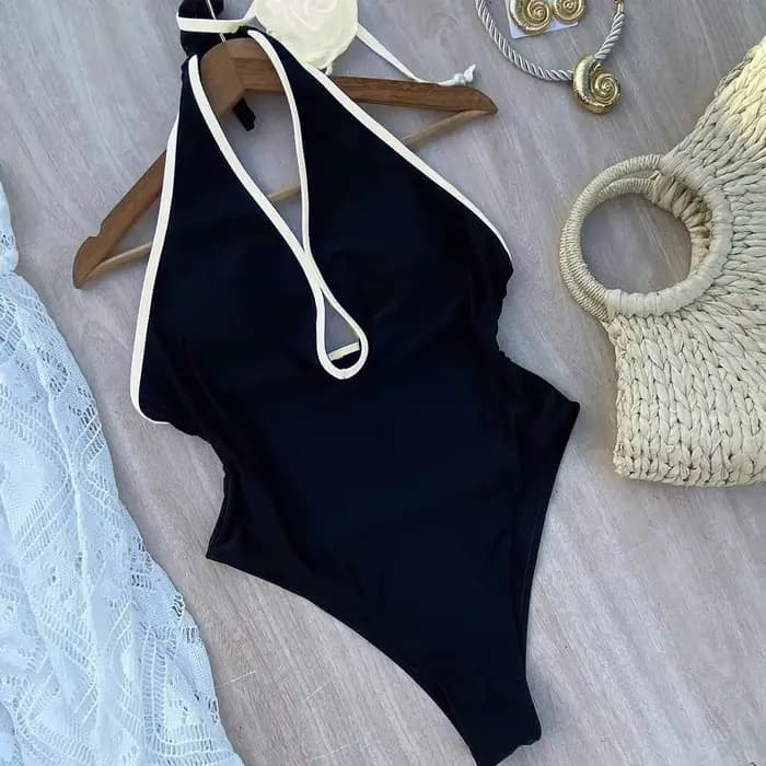 Maillot de bain une pièce fleuri nouveau licou maillot de bain bandeau femmes maillot de bain maillots de bain Monokini femme maillots de bain