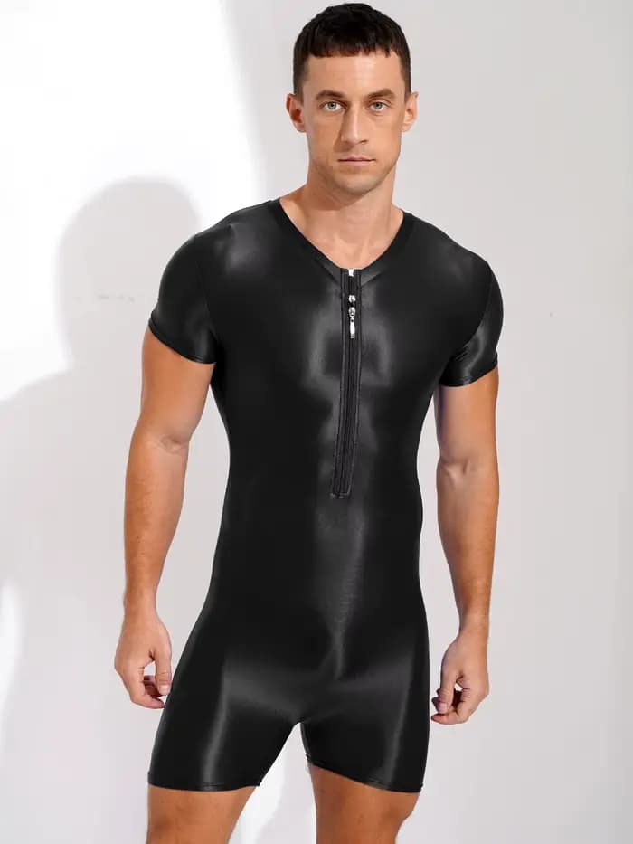 Maillot de bain une pièce brillant pour hommes