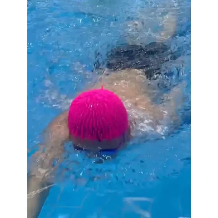 Bonnet de bain amusant en silicone motif Urchin de mer, accessoires de natation pour hommes, femmes et jeunes, pour la plage et les fêtes aquatiques