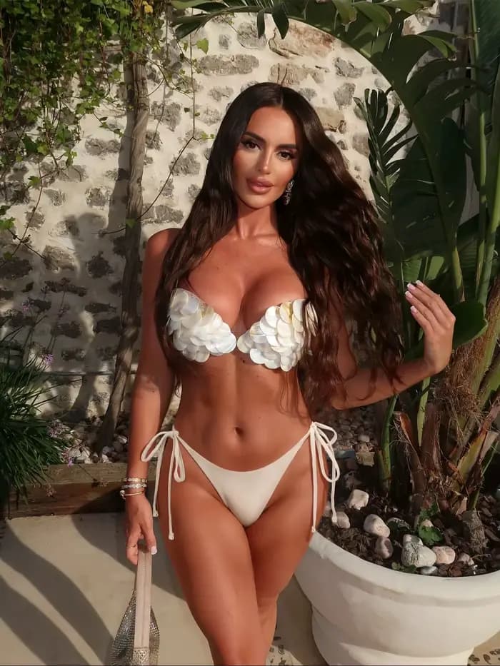Maillot de bain Sexy coquille Bikini avec jupe maillots