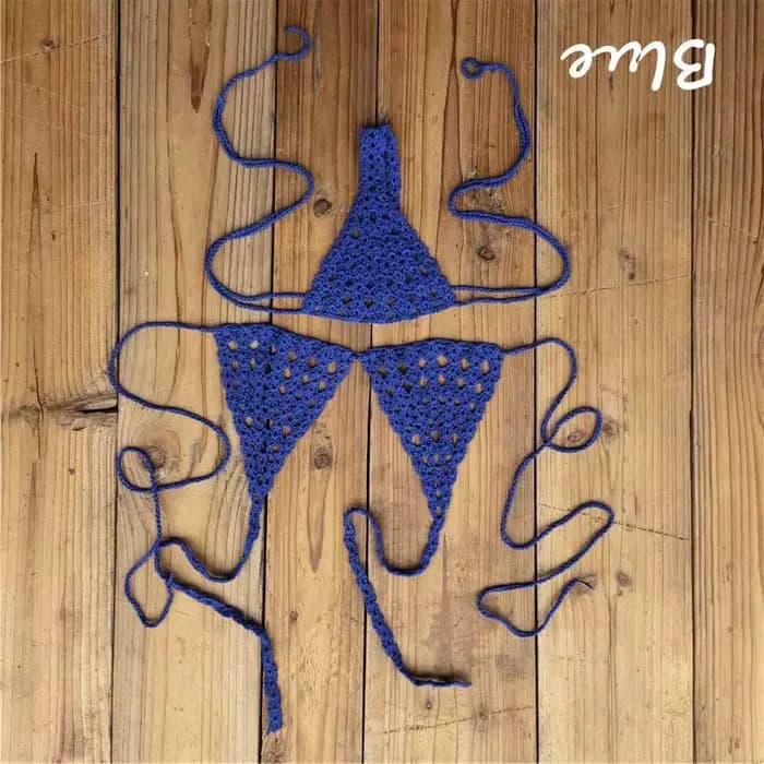 Mini ensemble de Bikini au Crochet fait à la main pour femmes, Micro Bikini Sexy de styliste, maillot de bain pour plage, Spa, bain de soleil, ajustement extrême