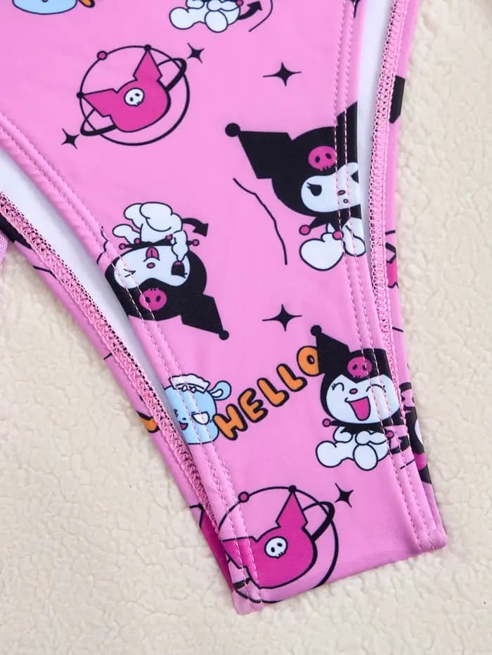 Ensemble de bikini Kuromi 3 pièces