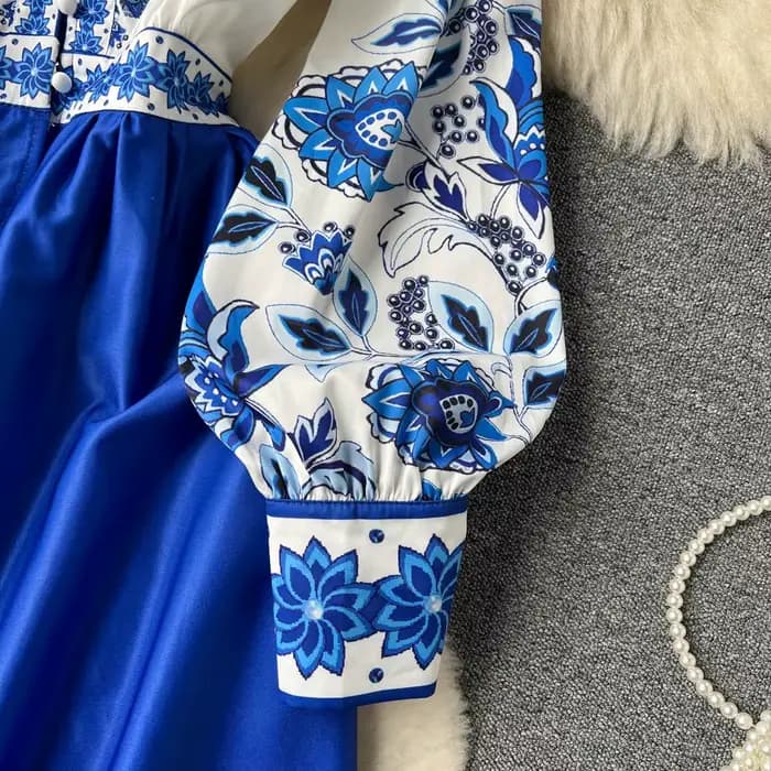Robe de Palais à Manches sulfpour Femmes, Chemises Trapèze à Simple Boutonnage, Élégantes, Impressio