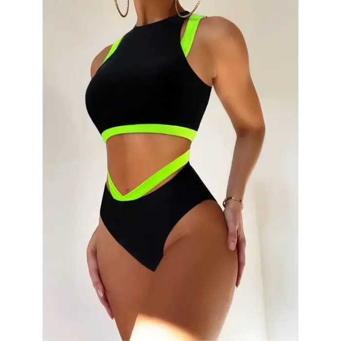 Ensemble Bikini deux pièces maillot de bain femmes avec maillots de sport femme maillot de bain vête