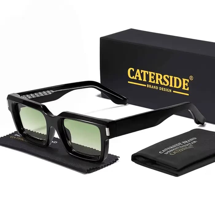 CATERSIDE nouvelle mode Punk hommes lunettes de soleil carrées marque Design petit cadre lunettes de