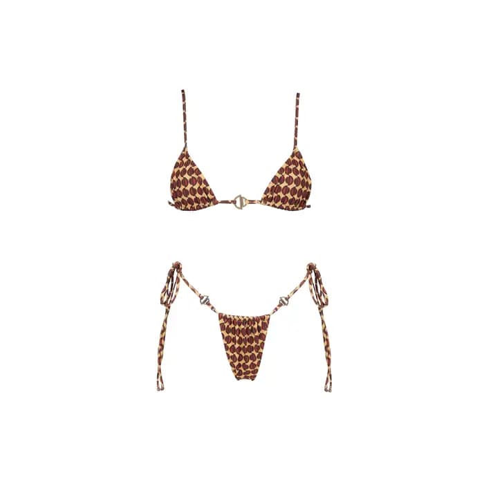 Sexy licou Bikini maillot de bain avec pantalon maillots de bain femmes brésilien Bikini jambe haute