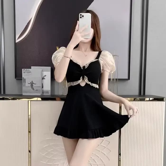 Maillot de bain une pièce Super Fairy pour femmes, avec Angles plats couvrant le ventre, pour rendre