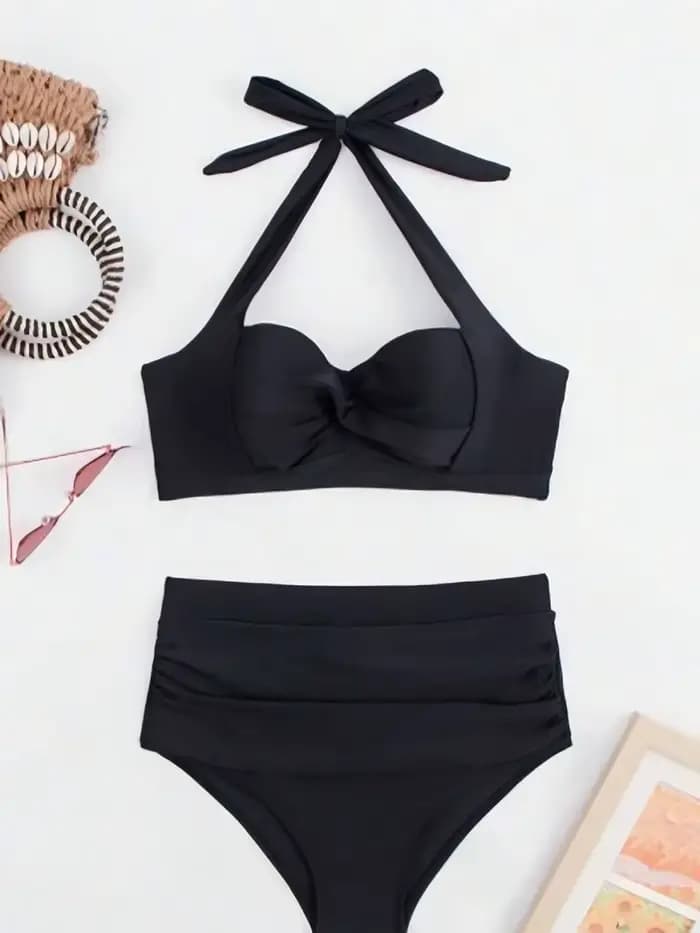 2026 Sexy licou String Bikini femmes taille haute maillots de bain femme torsion maillot de bain sol