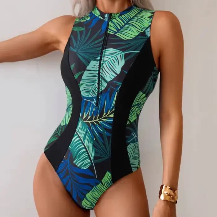Maillot de bain une pièce pour femme, grande taille, fermé, push up, body, pour piscine, vêtements d