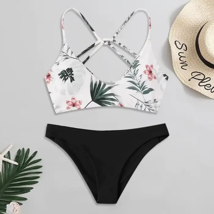 Maillot de bain sexy pour femme, ensemble bikini brésilien, bikini floral pour femme, vêtements de p