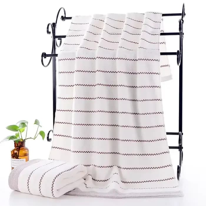Grandes Serviettes de Bain 100% Coton, 140x70cm, Extra, de Plage, Plus Légères, Absorbantes, à vacca
