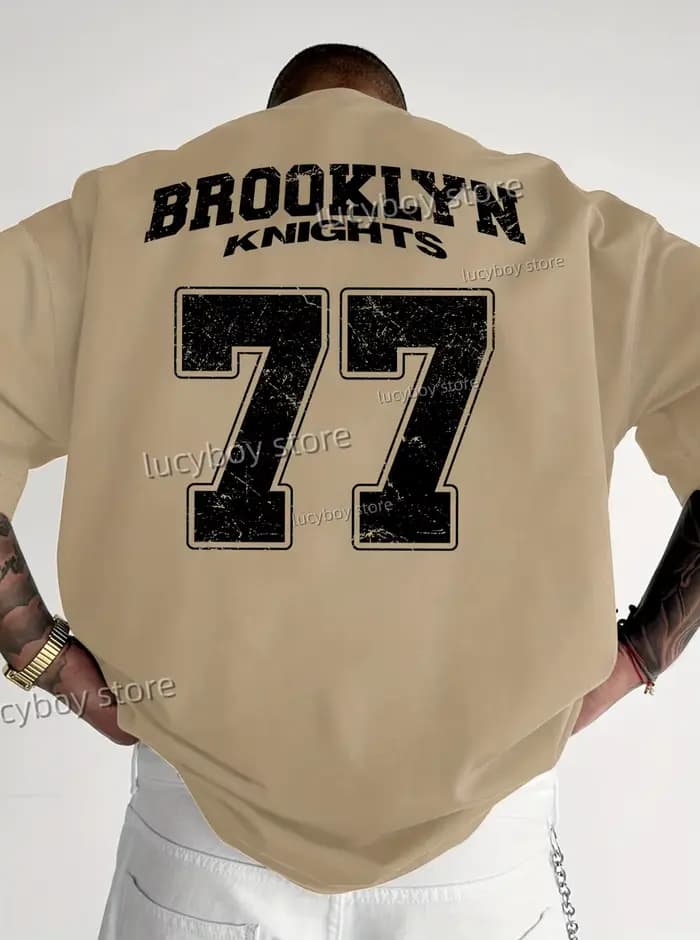 BROOKCircN-T-Shirt à Manches Courtes pour Homme, Vêtement de dehors, Vintage, observateur, en Jersey