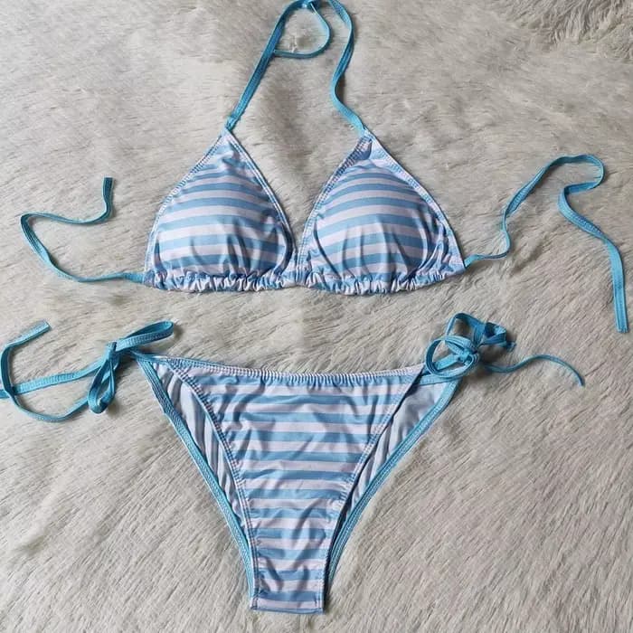 Doux Bikini Mujer Micro plage porter Bikini maillots de bain deux pièces femmes Triangle maillots de