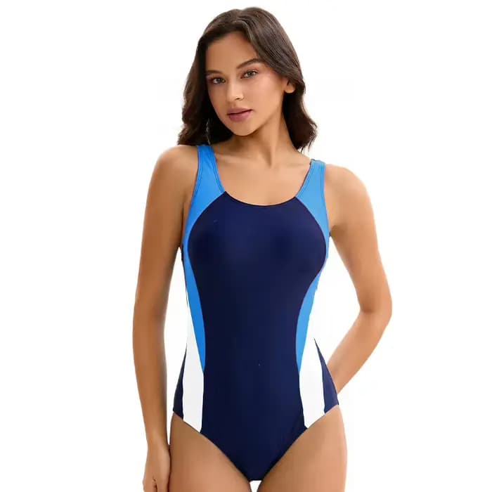 Maillot de bain une pièce athlétique pour femme, dos nageur, couvrant, modeste, pour l'été