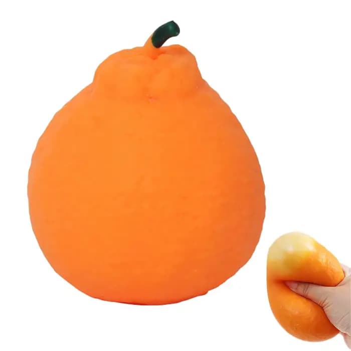 Jouet anti-stress orange moche pour soulager l'anxiété, jouets sensoriels mignons en forme de citron