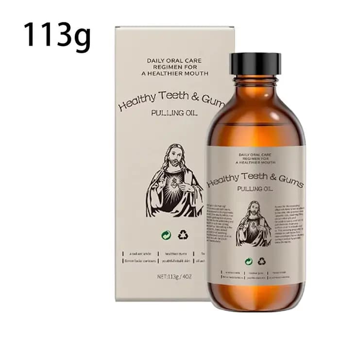 Bain de bouche à l'huile de coco 113g – Haleine fraîche, huiles essentielles naturelles, élimination