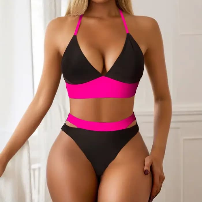 Sexy licou Bikini ensemble femmes maillots de bain brésilien femme maillots de bain pour piscine nat