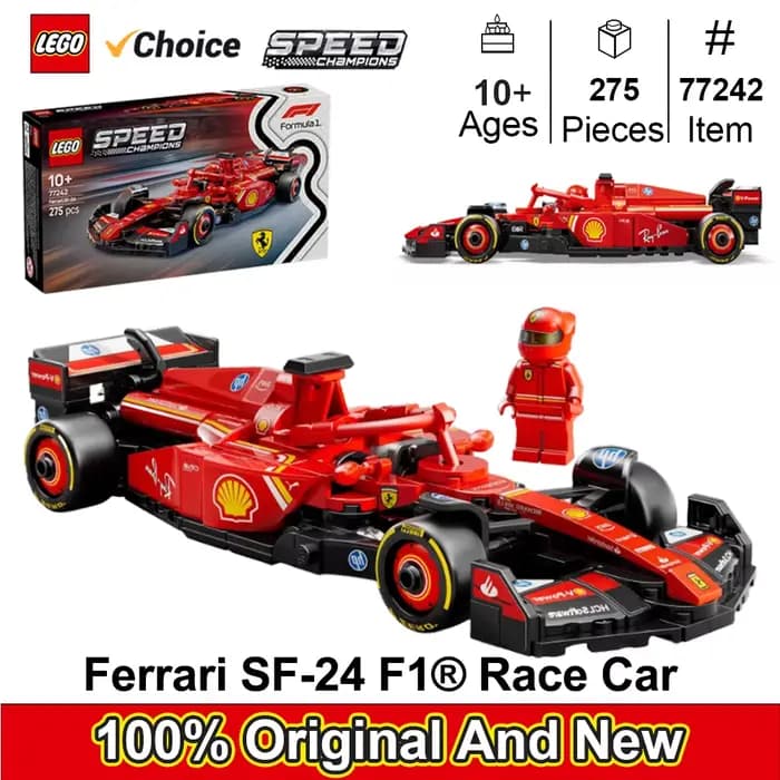 LEGO 77242 Speed Champions Ferrari SF-24 F1 voiture de course jouets-ensembles de construction pour