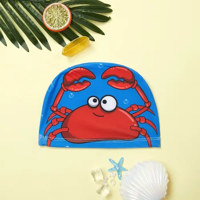 Bonnet de bain de dessin animé pour garçons et filles, bonnets de bain imperméables pour enfants, ch