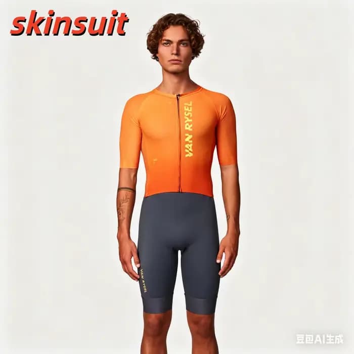 Combinaison de triathlon pour homme, modèle World Champ, manches longues, vêtement de compétition po