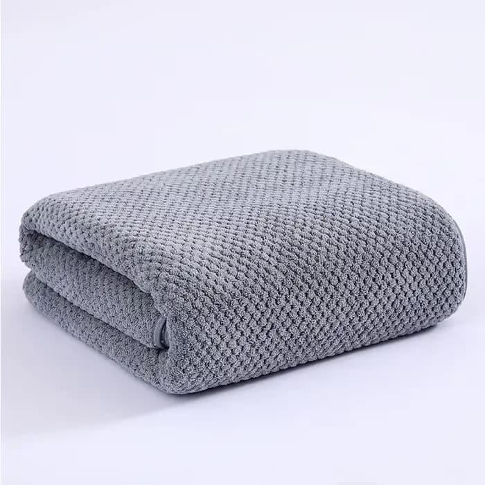 Serviette de bain en velours corail épais de haute qualité, serviette de bain douce et absorbante, s