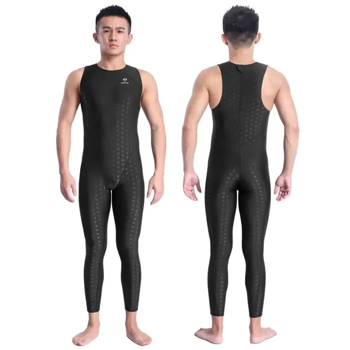 Maillot de bain de compétition sans manches pour hommes, Durable, imperméable, une pièce, pour cours