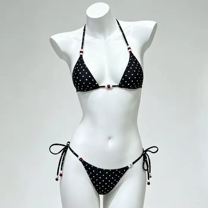 Bikinis sexy à pois pour femmes, maillots de bain féminins, ensemble de bikinis brésiliens, vêtement