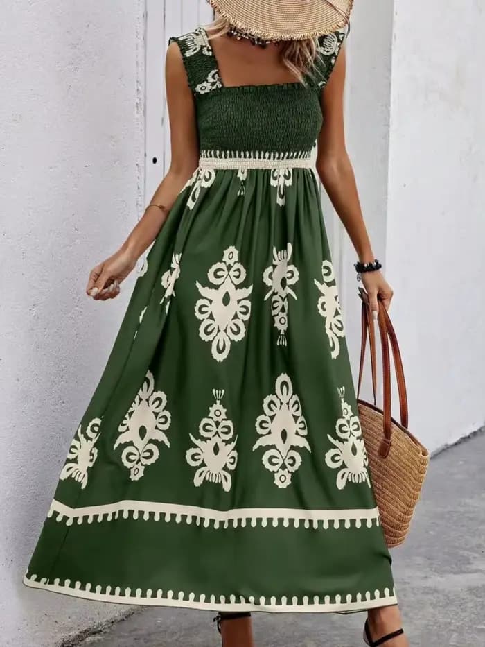 Robe de plage à bretelles sexy pour femmes, robe d'été de vacances, mode d'été, imprimé, poitrine él