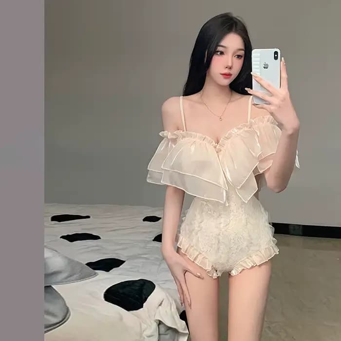 Maillot de bain une pièce Sexy pour femmes, haut de gamme, avec bretelles, pour couvrir le ventre et