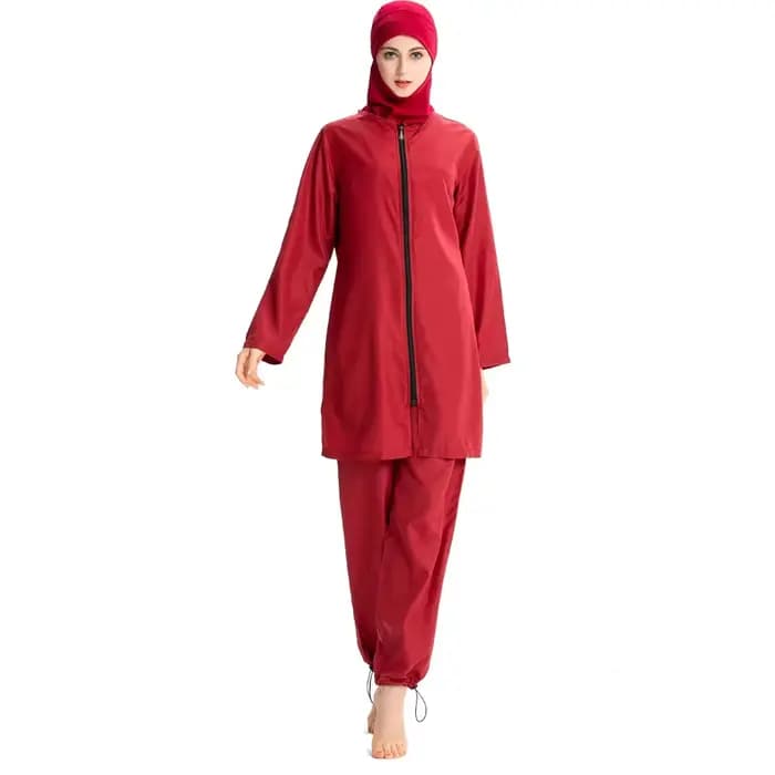 Maillot de bain islamique pour femmes, hijab modeste, burkini, couverture complète, pour la plage