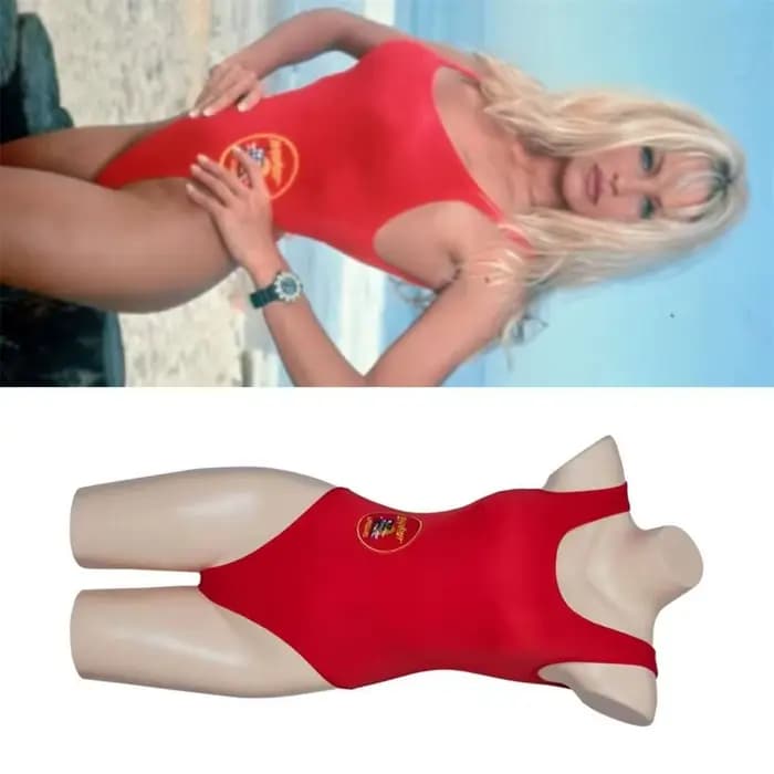 Pam & Tommy Pamela Anderson Cosplay Costume Sexy rouge combinaison maillot de bain Baywatch Style vê