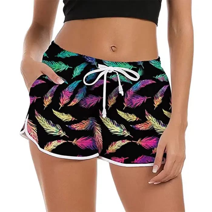 Short de bain à séchage rapide pour femme, short de plage, short de sport d'été, short de sport sexy