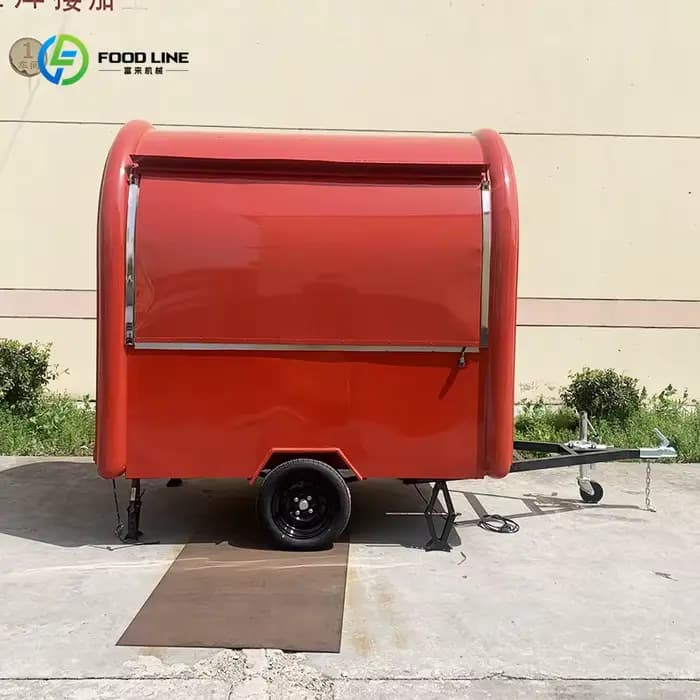 Remorque alimentaire pour hamburger, remorque alimentaire de 12 pieds, remorque de moto, restauratio