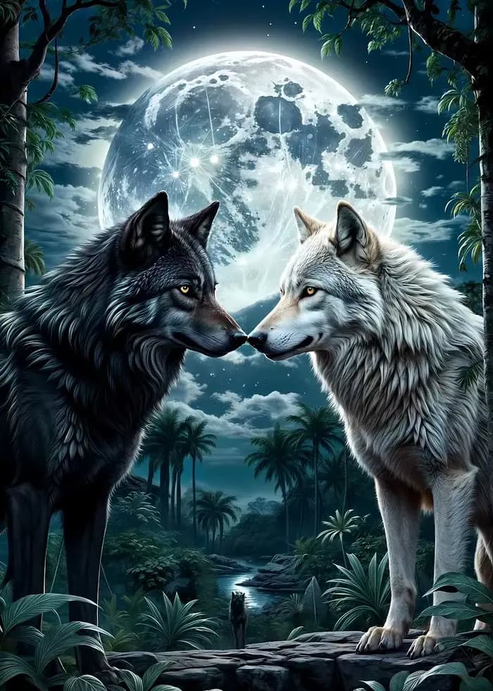 Affiches classiques de la forêt, Animal sauvage, loup, bête féroce, imprimés, peinture sur toile, ta
