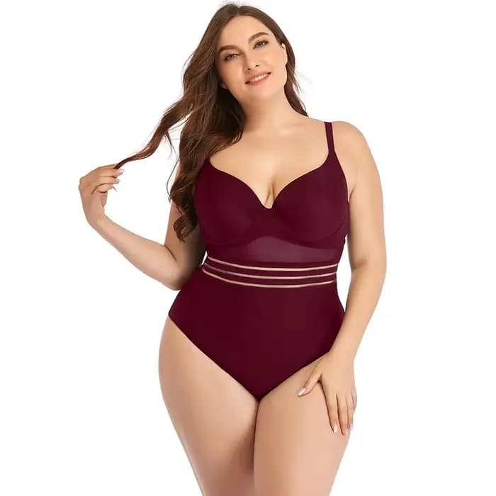 Maillot de bain une pièce grande taille, grande taille, pour femmes, sexy, bikini, ensemble, nouvell
