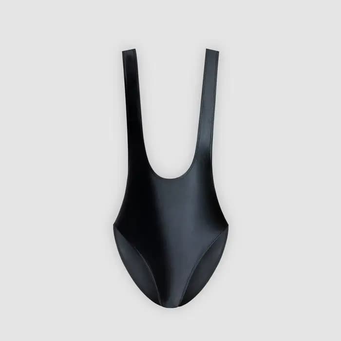 Maillot de bain XClocKNYoung en satin brillant, moulant et sexy, vêtements de fitness