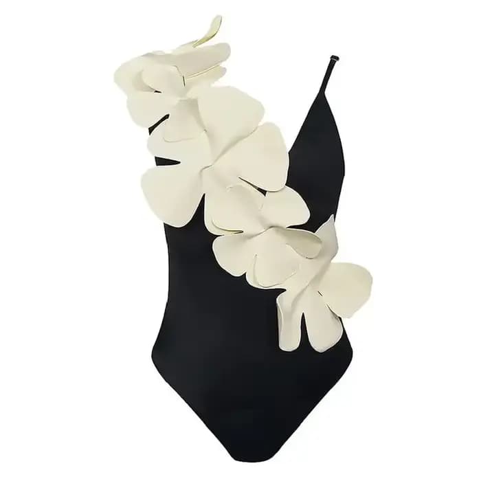 Maillot de bain une pièce à volants, sexy, à lacets, motif floral, couleur unie, pour femmes, vêteme