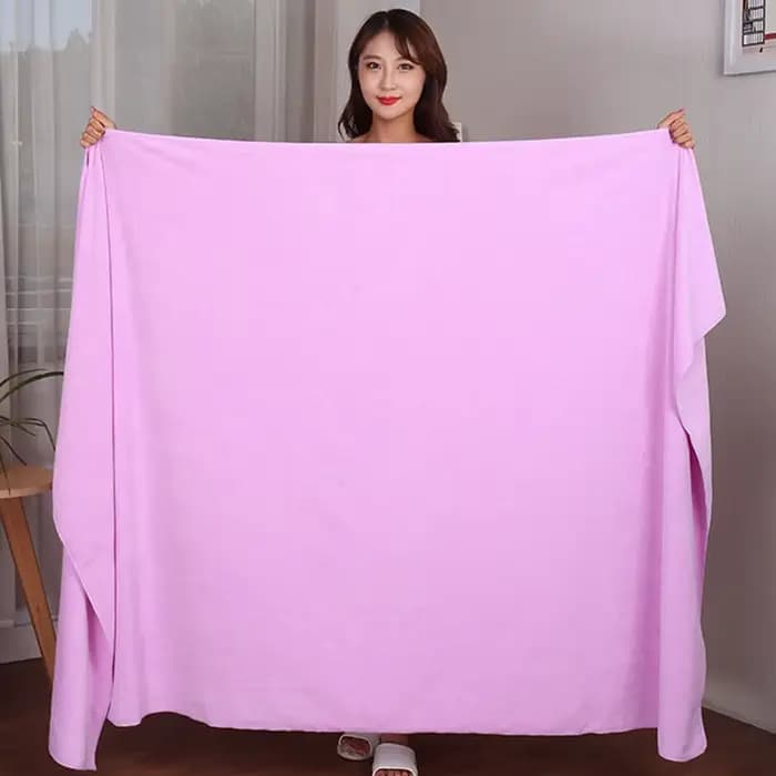Serviette de bain en microfibre plus épaisse, serviette de bain absorbante, super douce, à séchage r