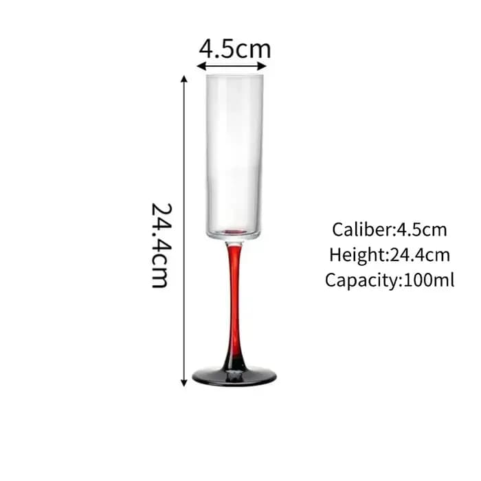 Verres à champagne de luxe légers de style français, gobelet en verre de grande valeur, verre à vin