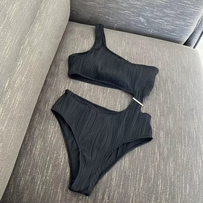 Maillot de bain asymétrique asymétrique asymétrique, asymétrique, épaule dénudée, rembourré, pour fe