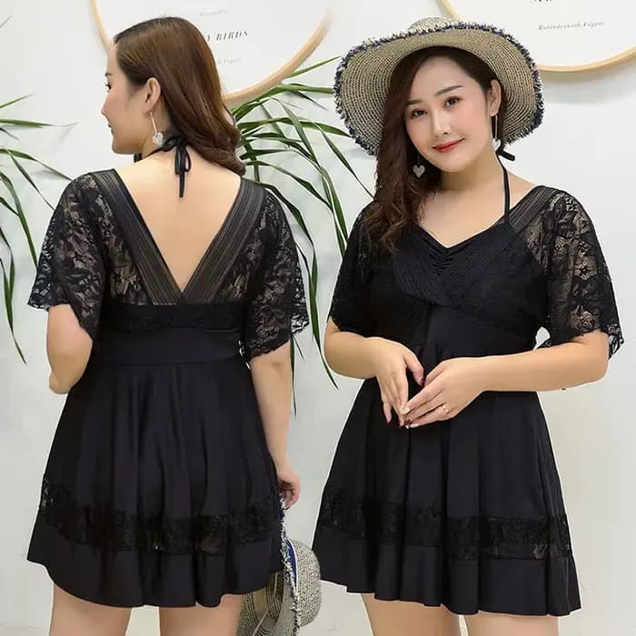 Maillot de bain une pièce grande taille pour femme, design amincissant et couvrant le ventre, idéal