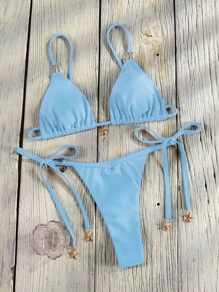 Miyouj bandeau Bikini ensemble Mujer maillots de bain Triangle Bikinis Sexy maillot de bain licou ma