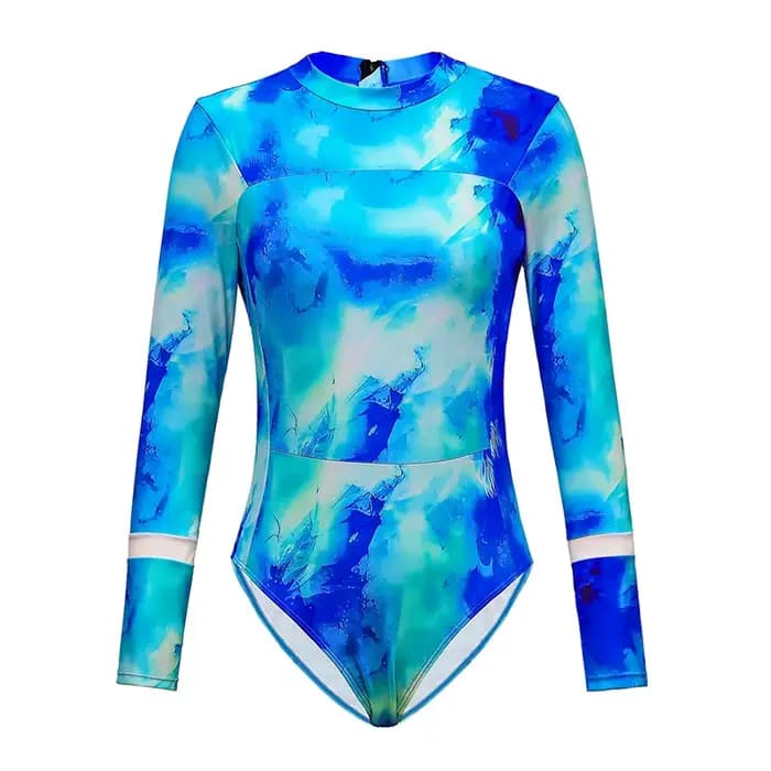 Maillot de bain une pièce avec couverture, Sexy, manches longues, avec jupe, pour femmes, vêtements