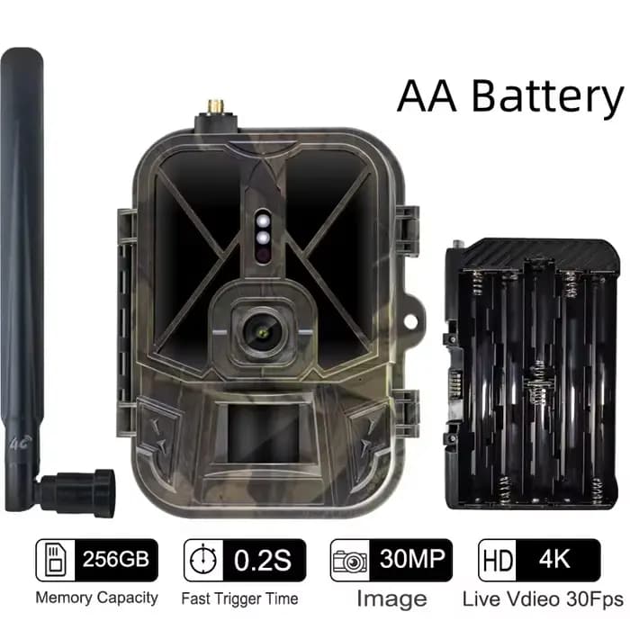 Caméra de chasse 4G HD en direct HC-940PRO-AA, carte SIM intégrée, 120MP 4K, application sans fil et