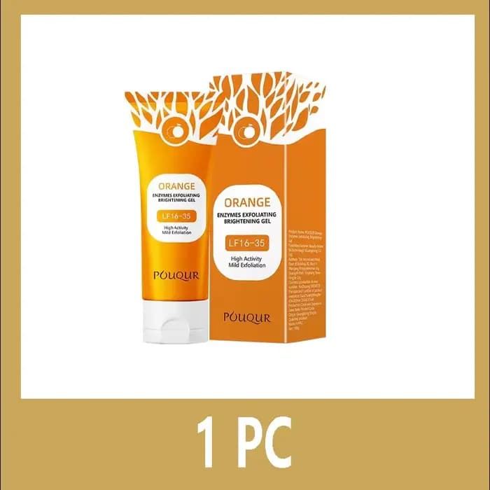 Gel exfoliant pour le visage Orange, 100g, pour une hydratation en profondeur, nettoyage des pores,