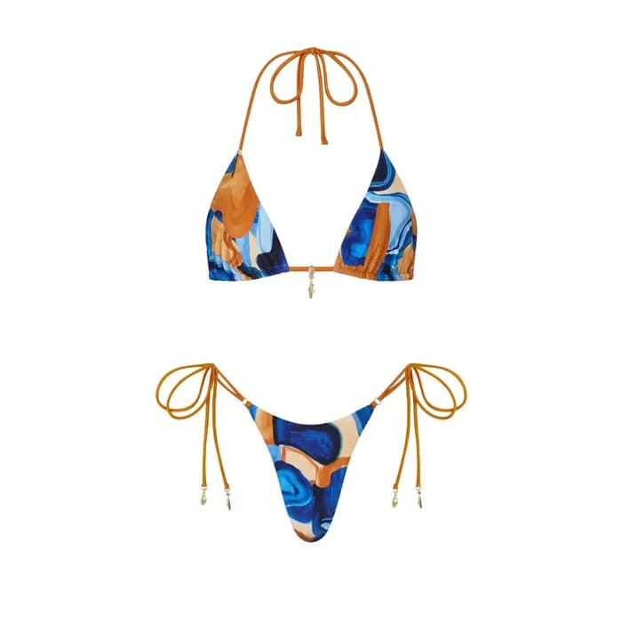 Bikini sexy avec jupe pour femmes, ensemble de maillot de bain 3 pièces, jupe de plage, tenue décont