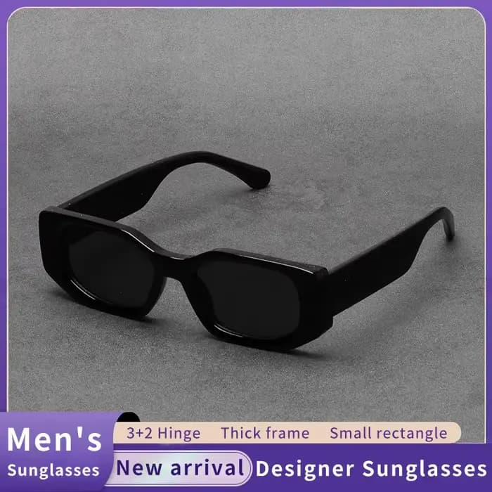 Lunettes de soleil de mode Ruiao 2026, nouveau modèle noir classique rétro de marque, monture épaiss